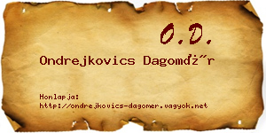 Ondrejkovics Dagomér névjegykártya